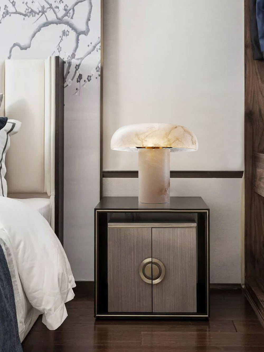 Mushroom Alabaster Table Lamp