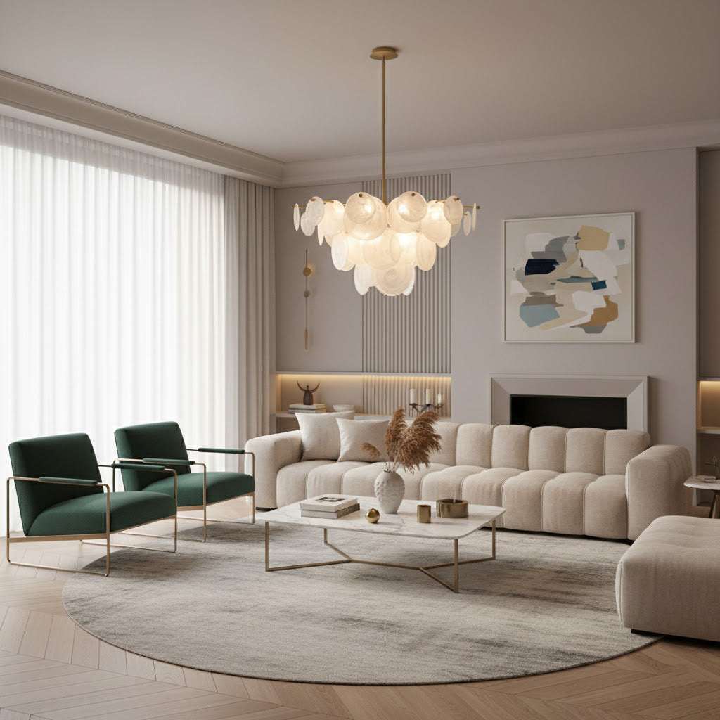 Nimbus Cloud Disc Chandelier