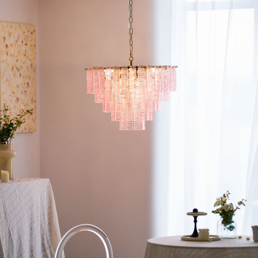 Opalora Pink Chandelier – detail 3