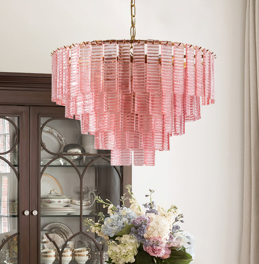Opalora Pink Chandelier – detail 2