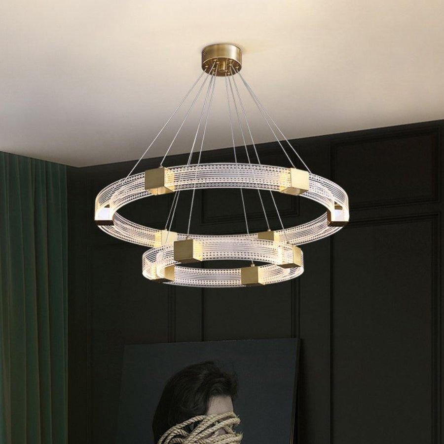 Parallel Ring LED Chandelier – detail 2