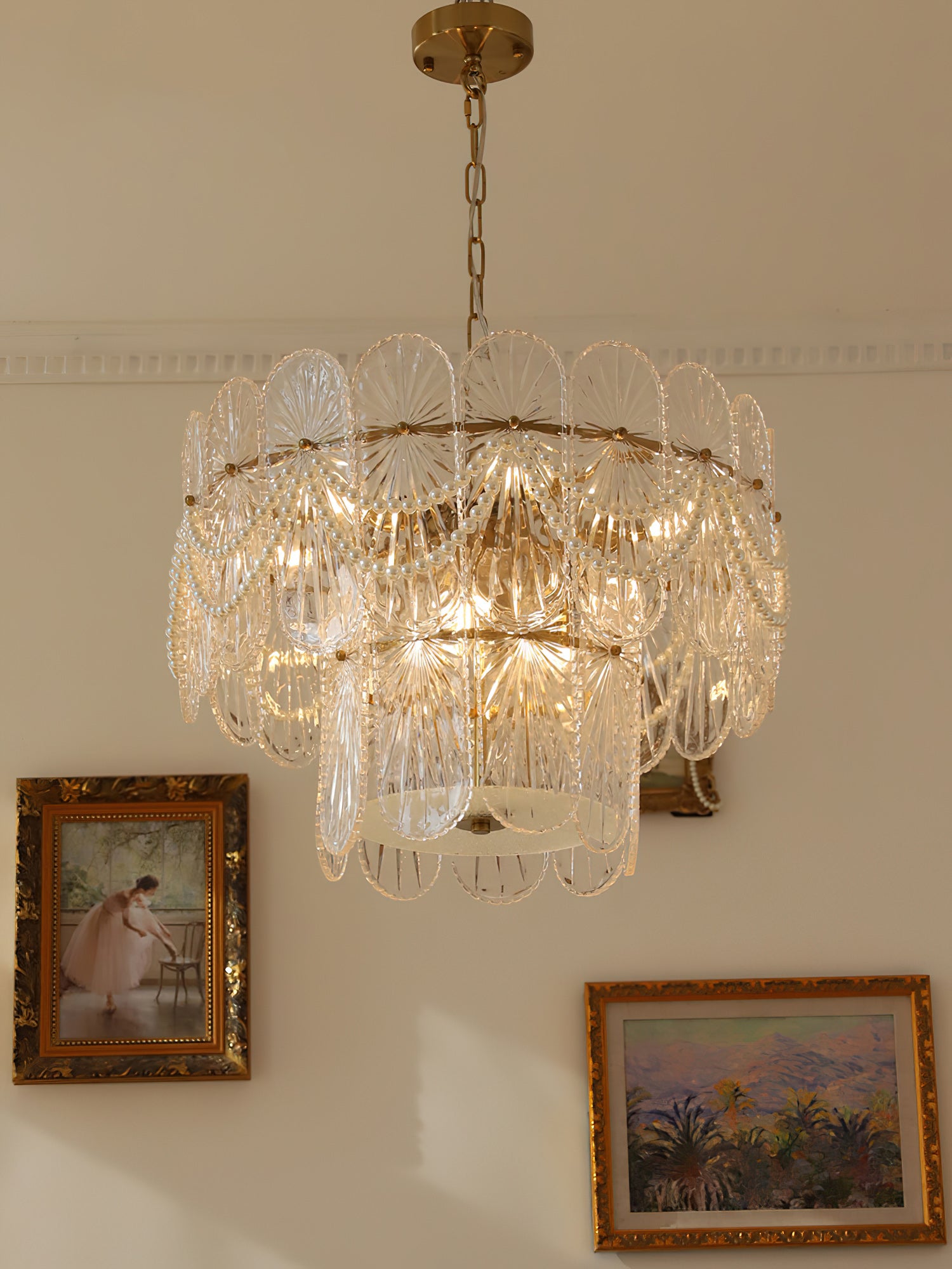 Pearl Glass Chandelier