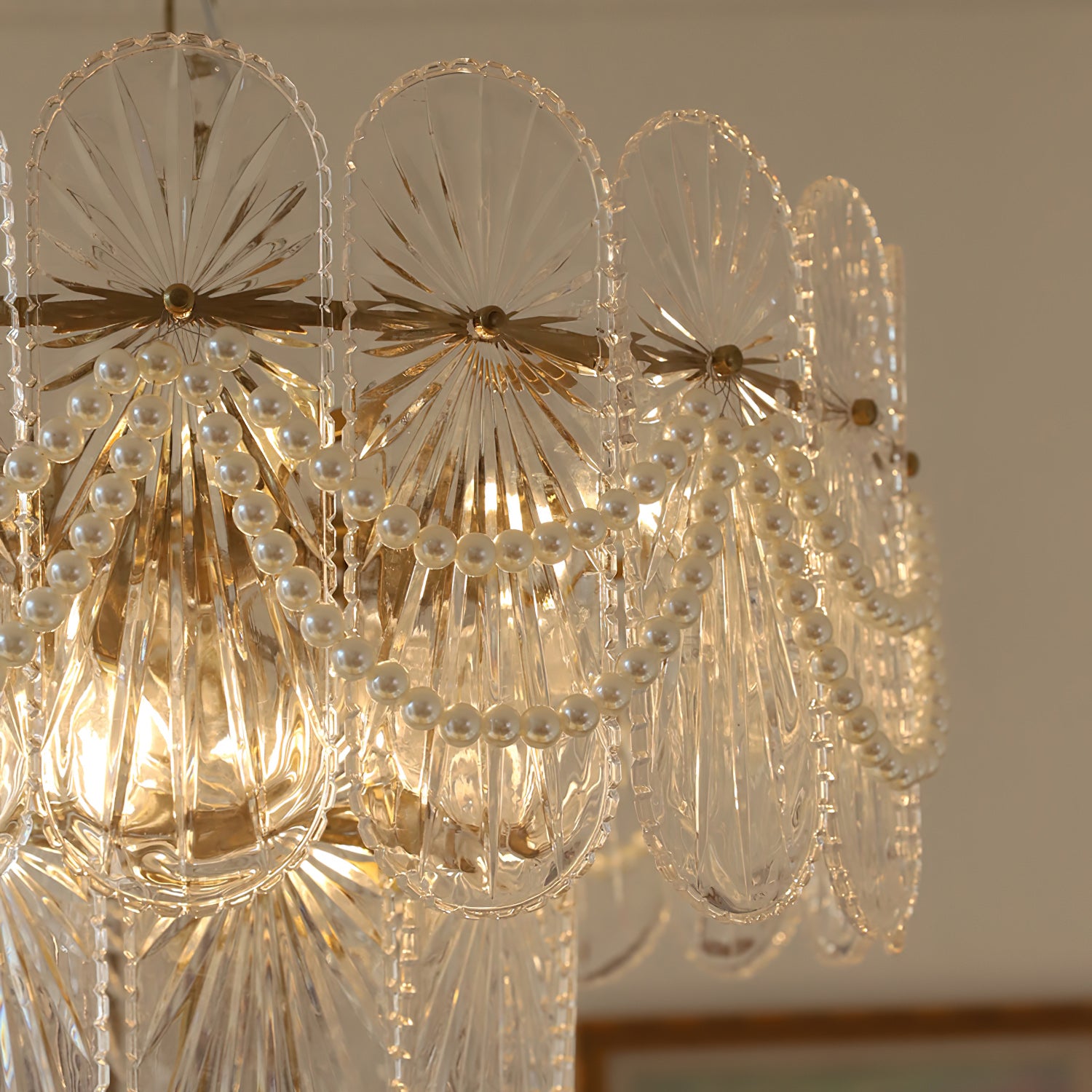 Pearl Glass Chandelier