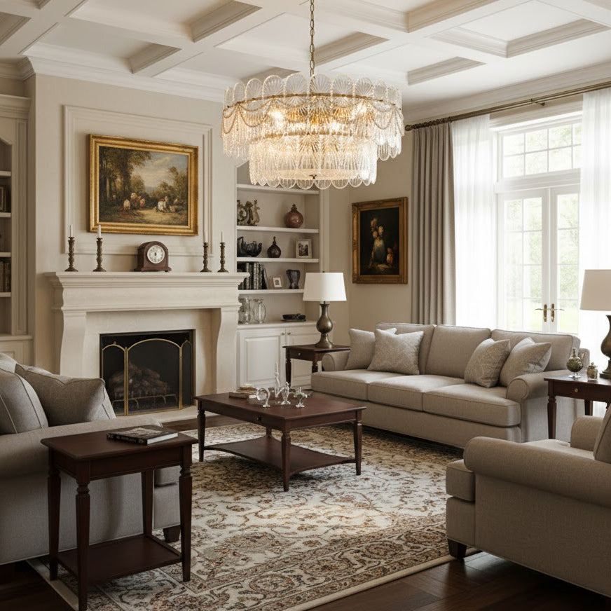 Pearl Glass Chandelier