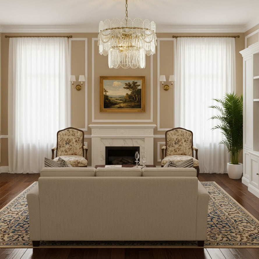 Pearl Glass Chandelier