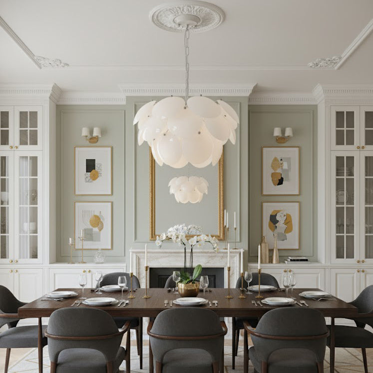 Pine Cones Glass Chandelier