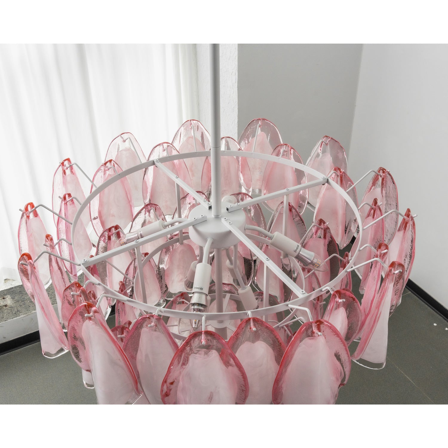 Elara Blush Petal Chandelier