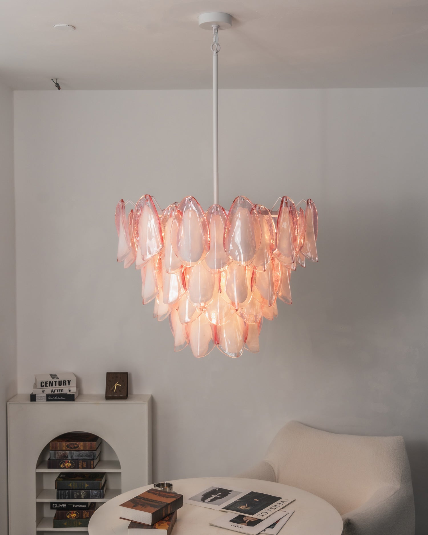 Elara Blush Petal Chandelier