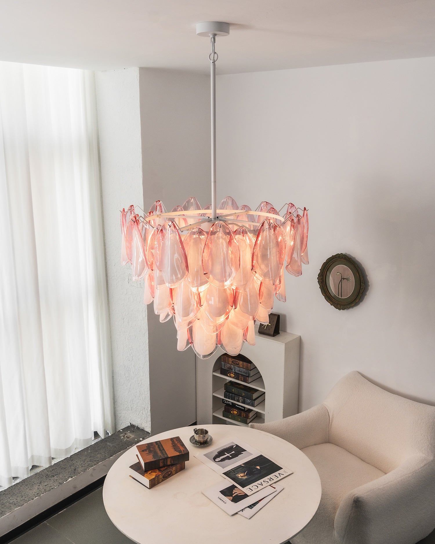 Elara Blush Petal Chandelier