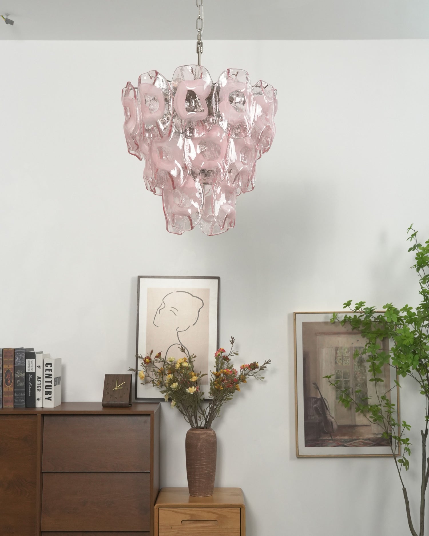 Fiorella Blush Petal Chandelier