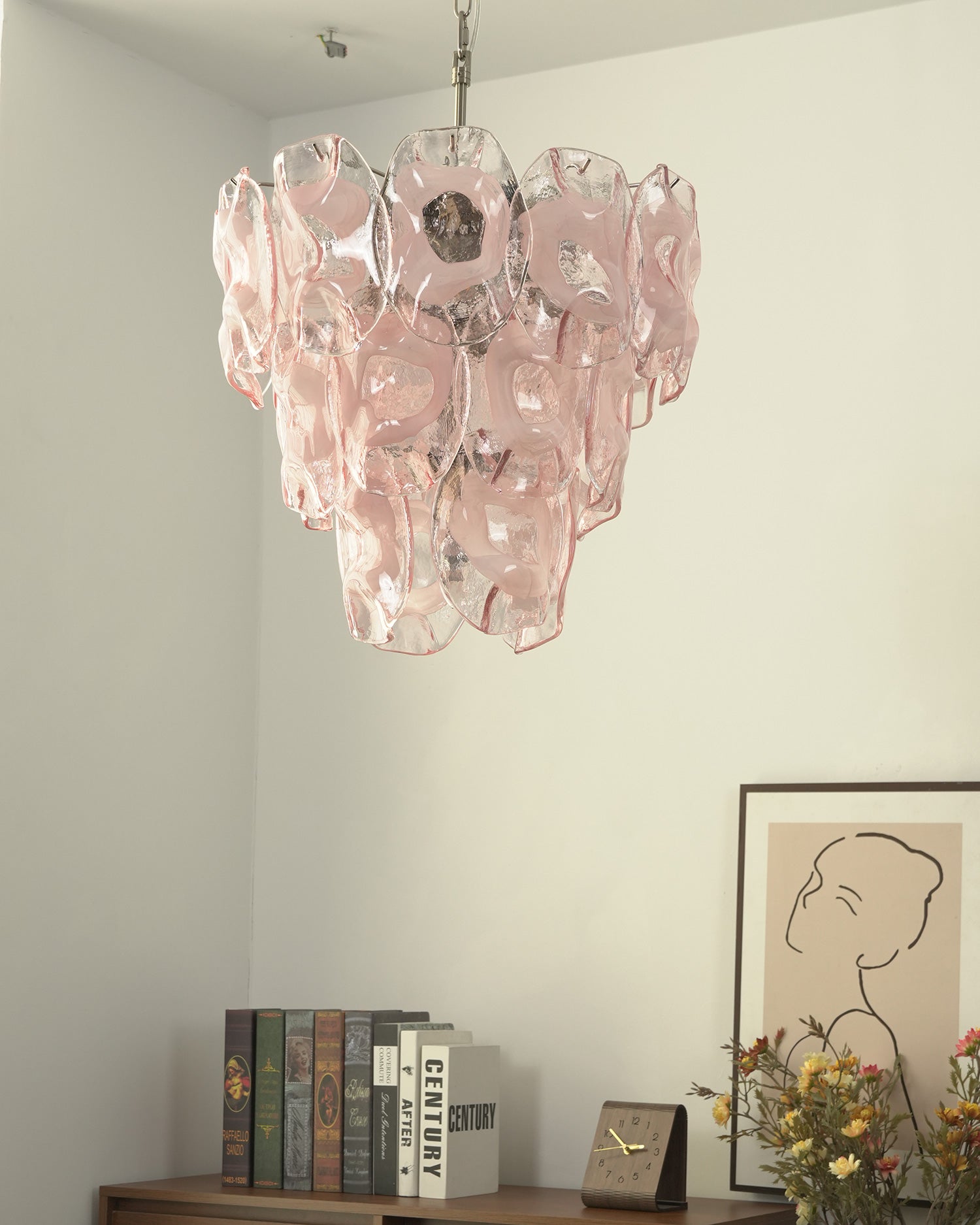 Fiorella Blush Petal Chandelier