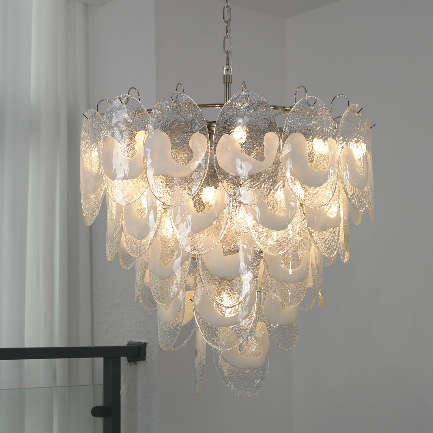 Lucera Tiered Art Glass Chandelier