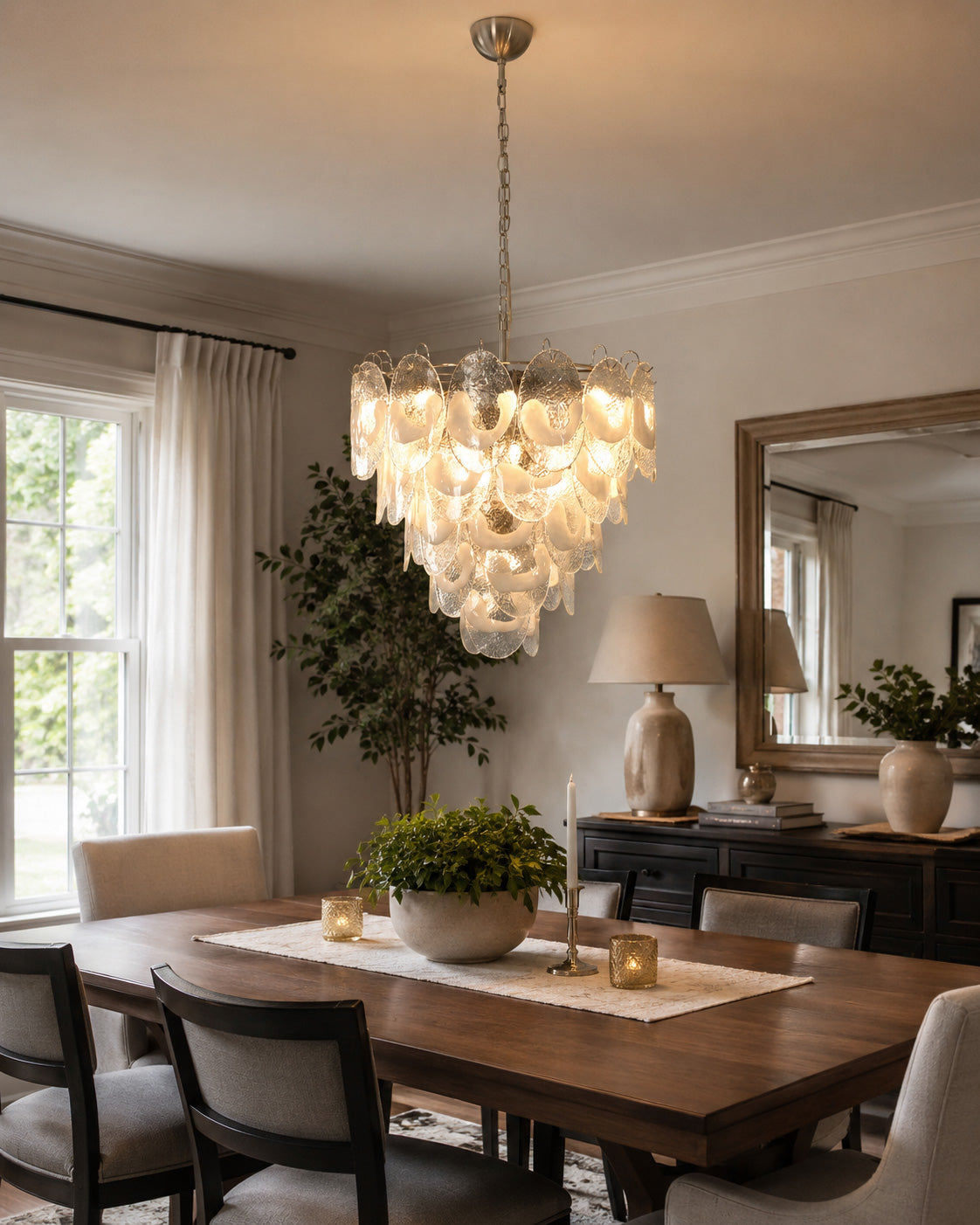 Lucera Tiered Art Glass Chandelier