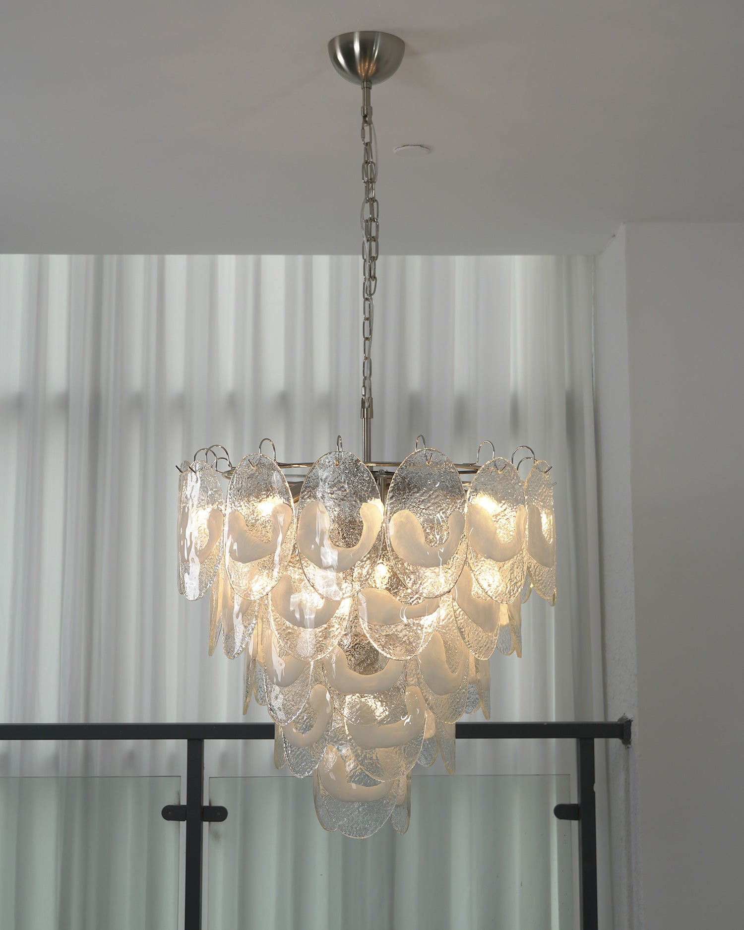 Lucera Tiered Art Glass Chandelier