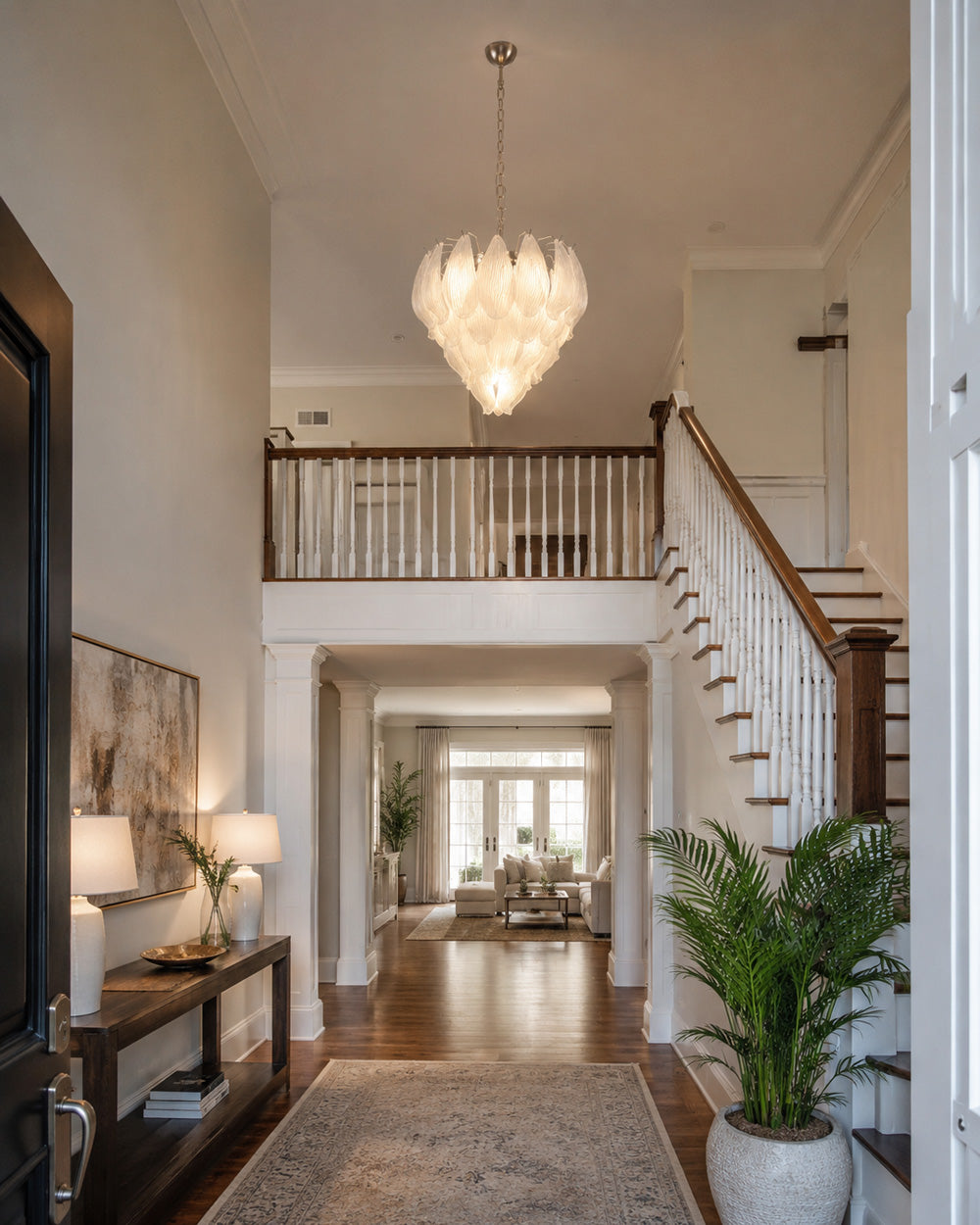 Venzara Glass Petal Chandelier