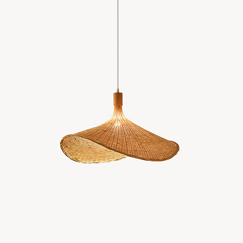 Straw hat Pendant Light