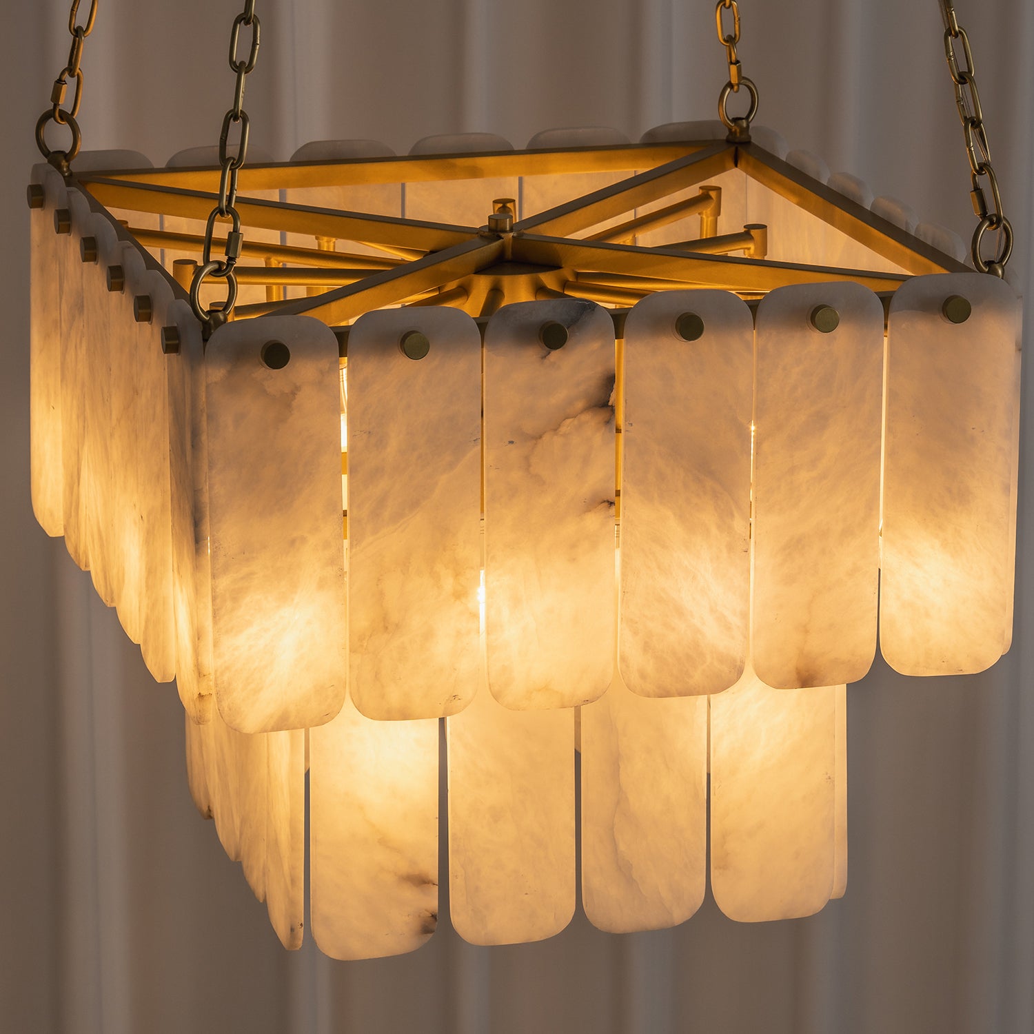 Arden Tiered Alabaster Chandelier