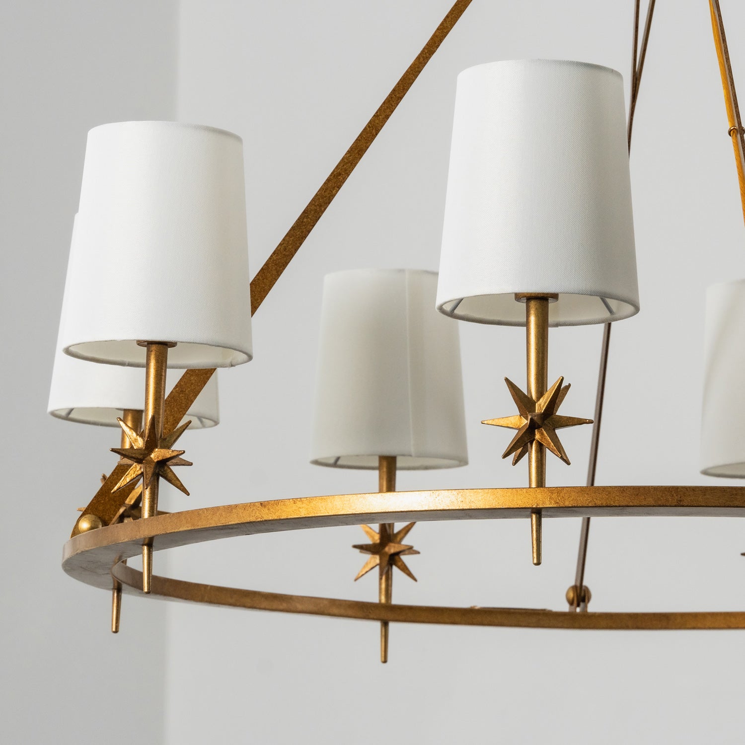 Astraea Star Wagon Wheel Chandelier