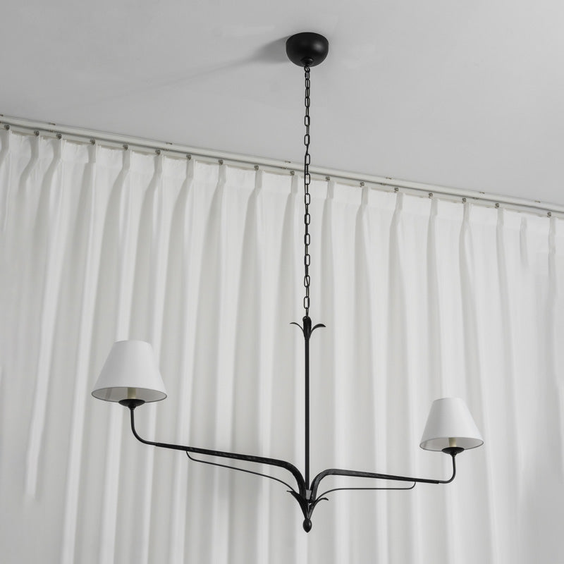 Aveline Wrought Iron Linear Chandelier