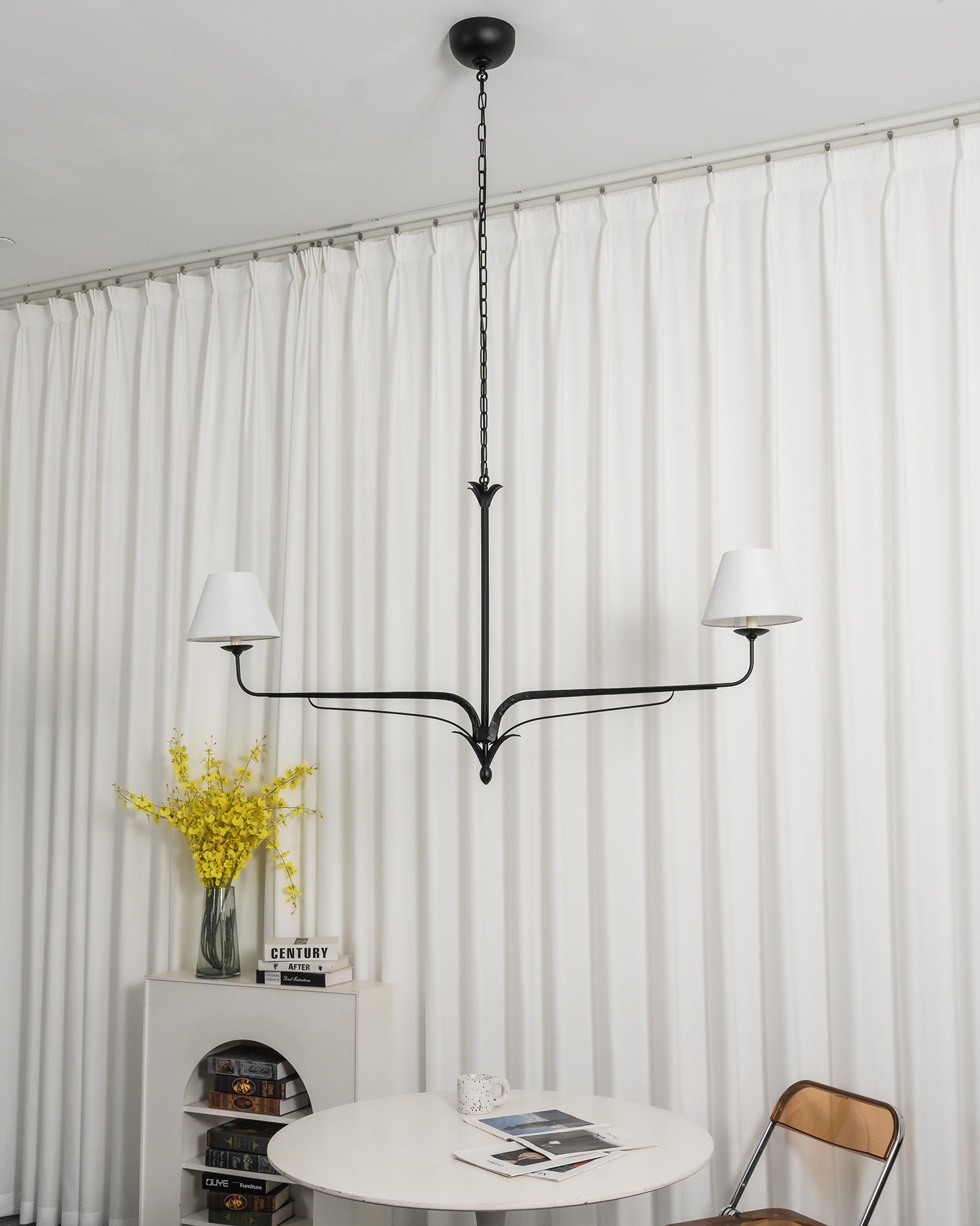 Aveline Wrought Iron Linear Chandelier