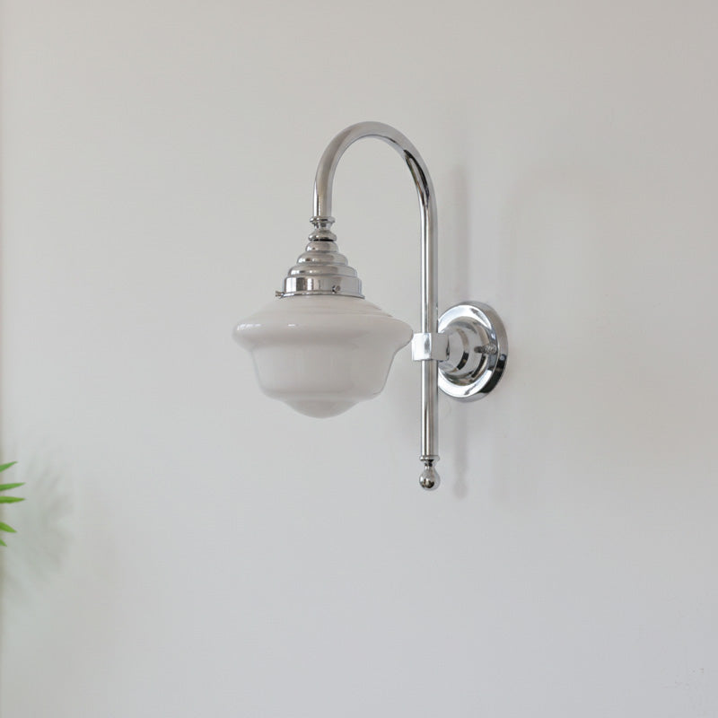 Avery Milk Glass Wall Sconce