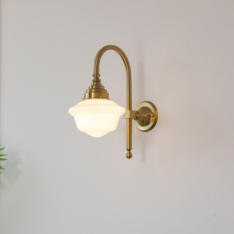 Avery Milk Glass Wall Sconce