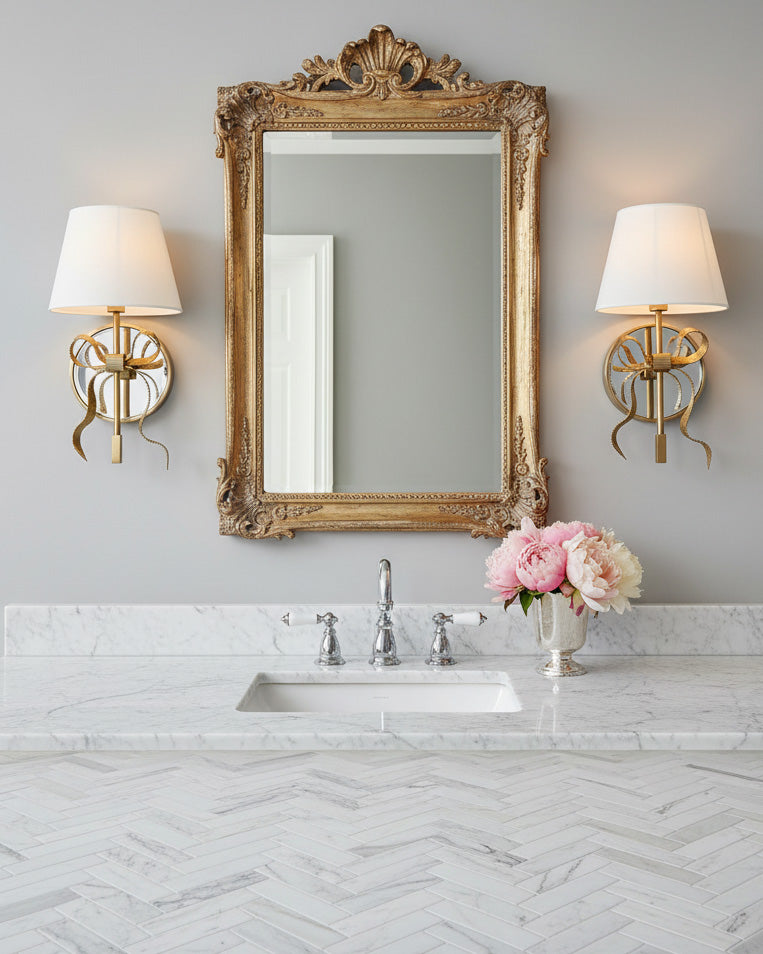 Colette Mirrored Bow Wall Sconce