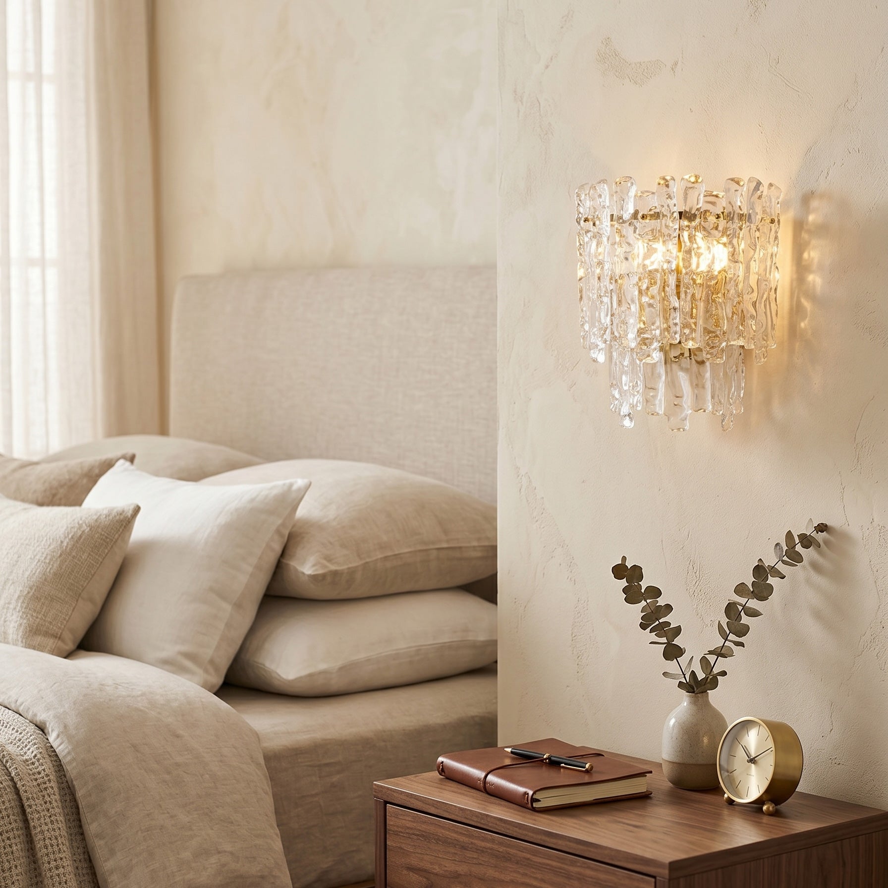 Elara Cast Glass Wall Sconce