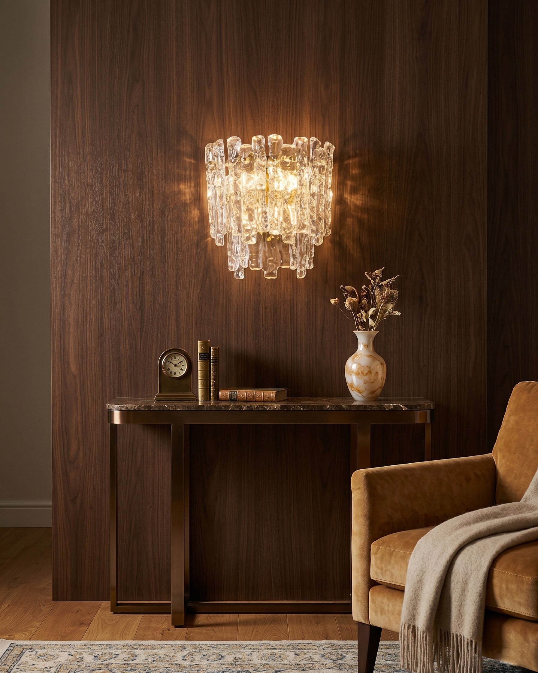 Elara Cast Glass Wall Sconce