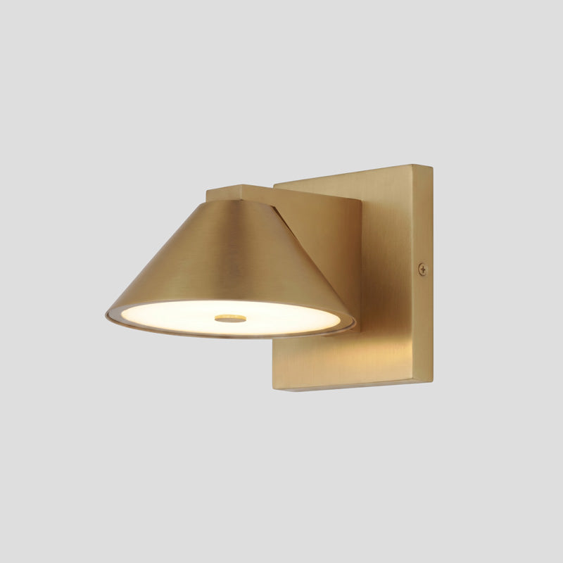 Emerson Brass Cone Wall Sconce