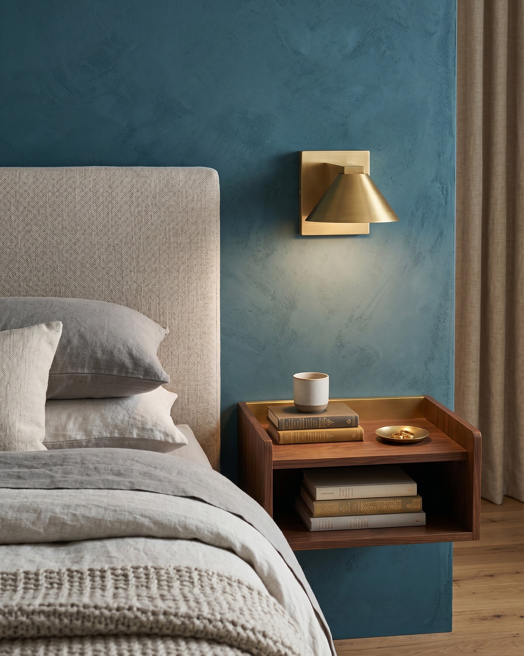 Emerson Brass Cone Wall Sconce