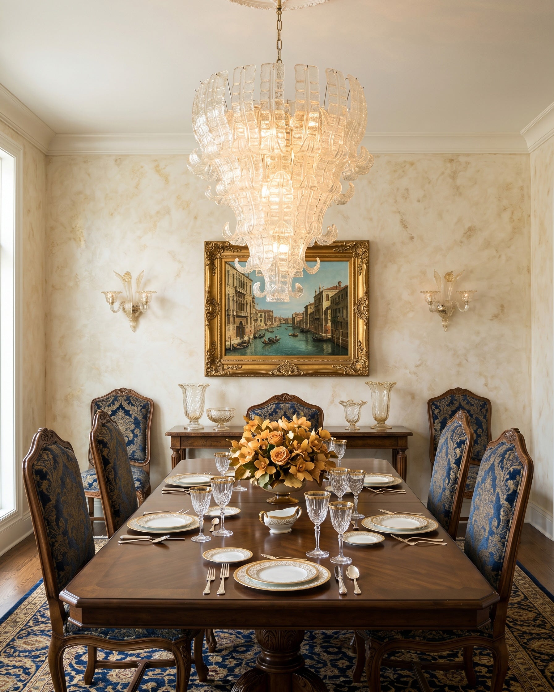 Francesca Pink Art Chandelier