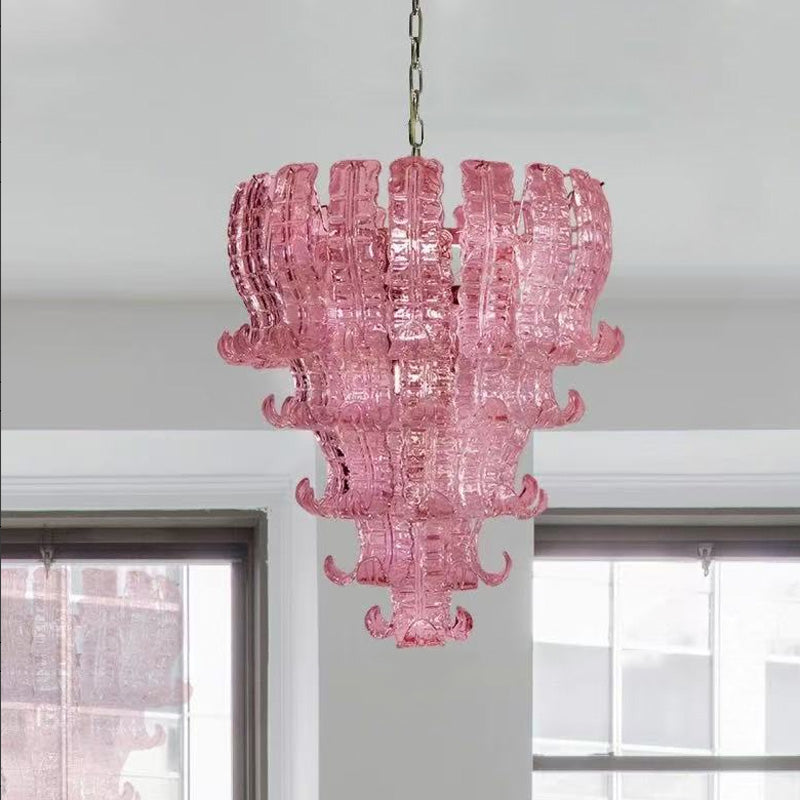 Francesca Pink Art Chandelier