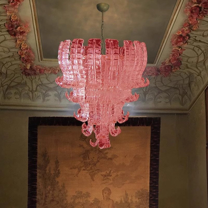 Francesca Pink Art Chandelier