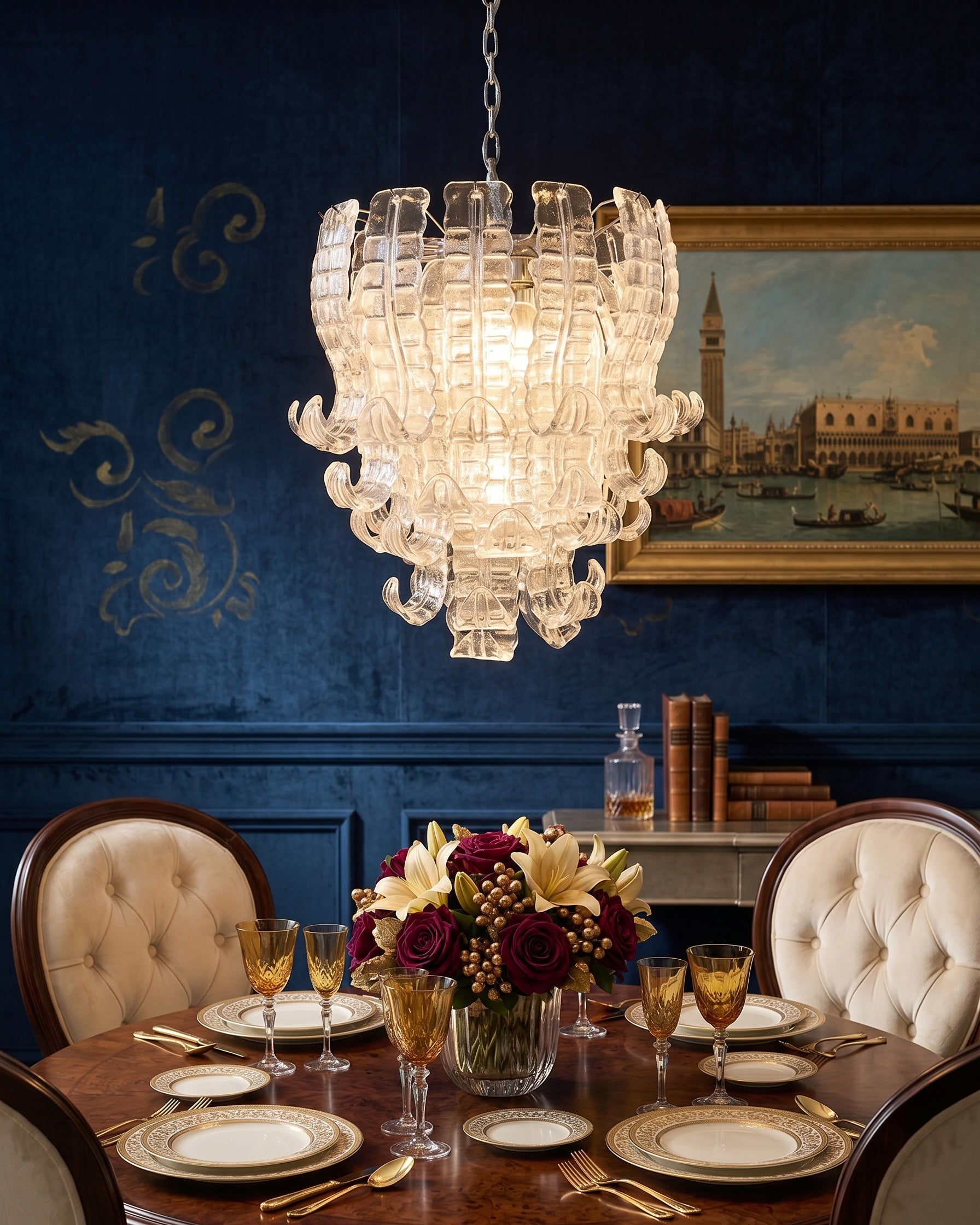 Francesca Pink Art Chandelier
