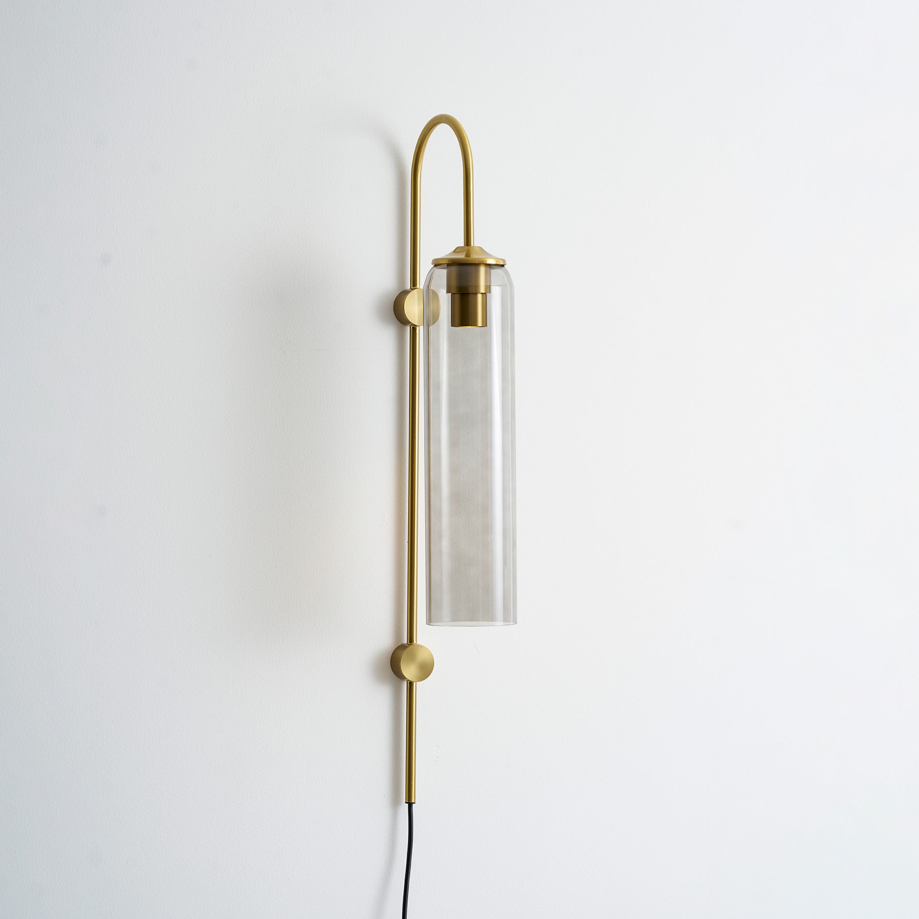 Modern Glass Plug-In Wall Lamp