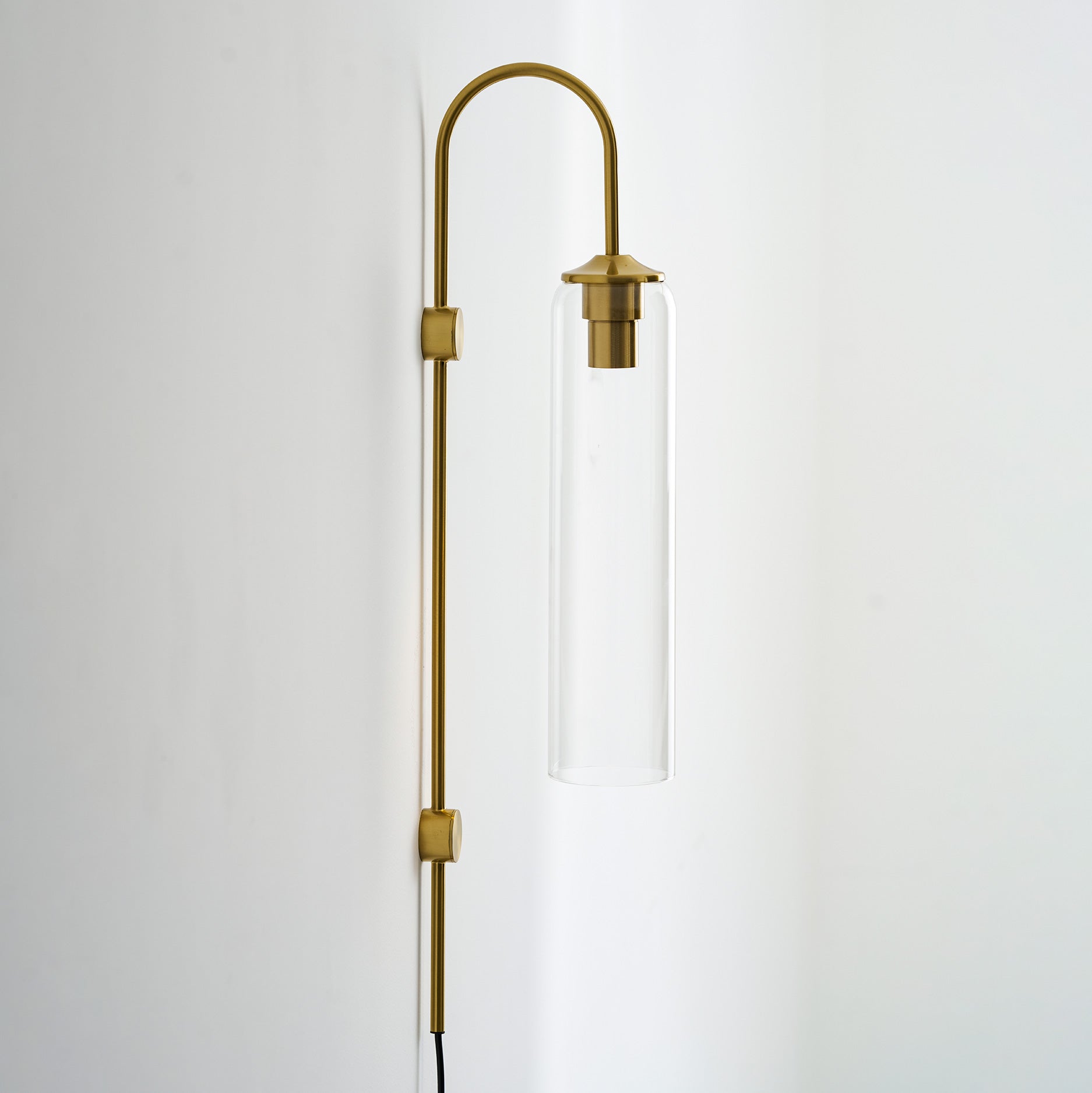 Modern Glass Plug-In Wall Lamp
