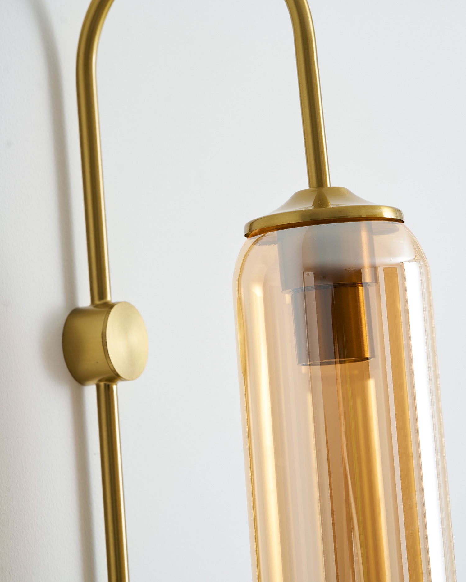 Modern Glass Plug-In Wall Lamp