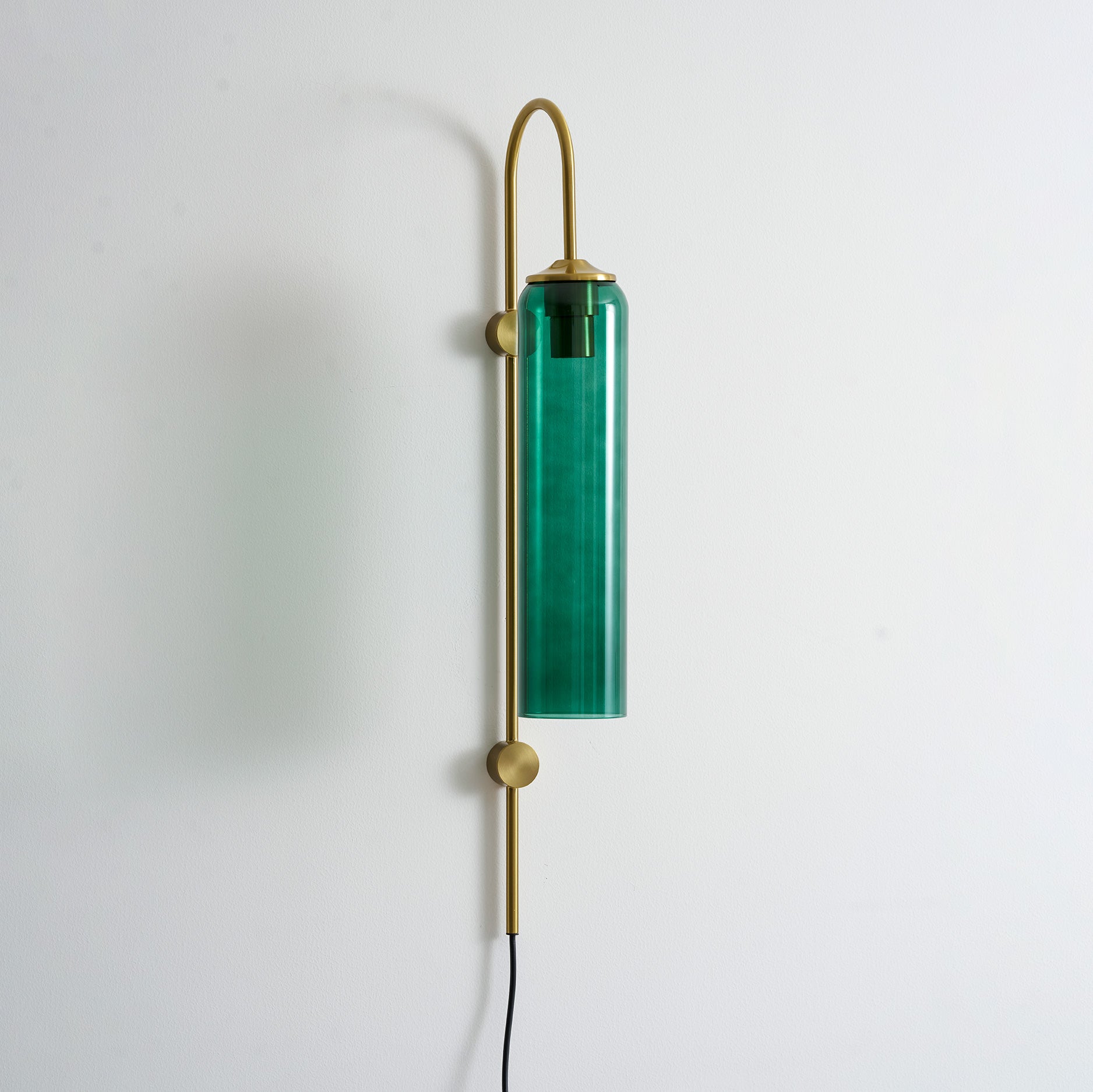 Modern Glass Plug-In Wall Lamp