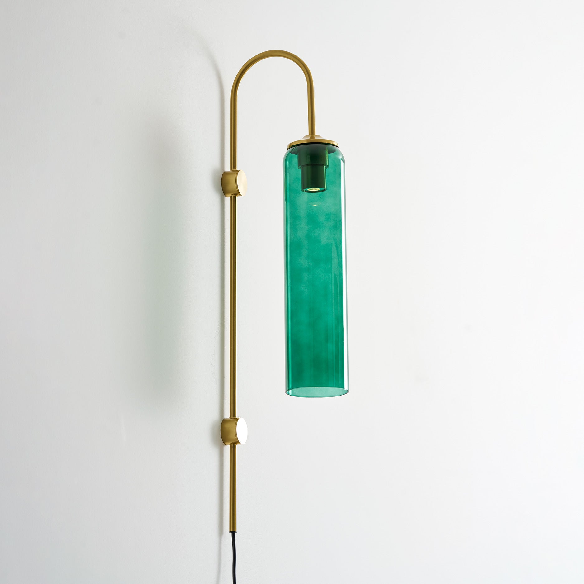 Modern Glass Plug-In Wall Lamp