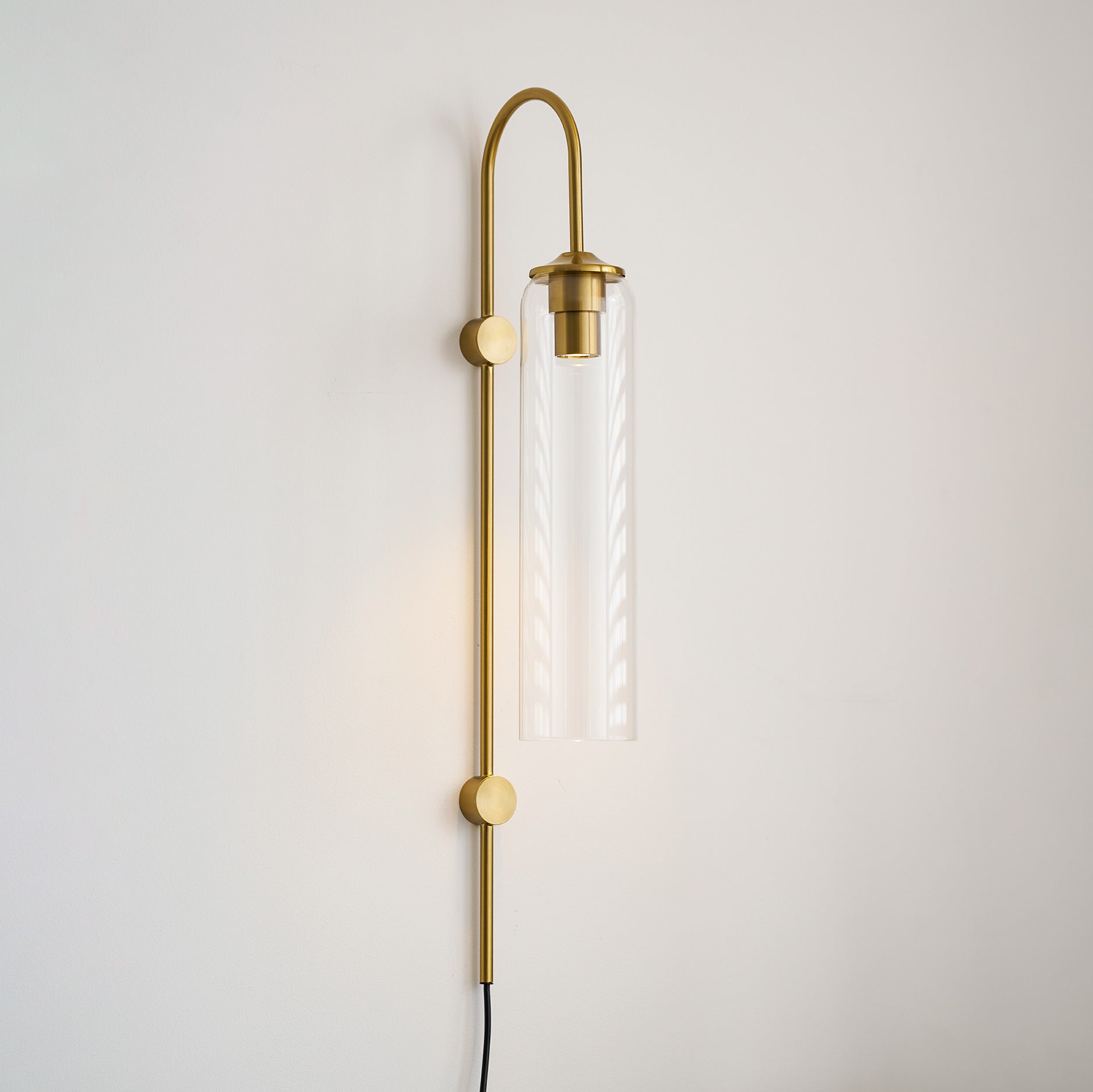 Modern Glass Plug-In Wall Lamp