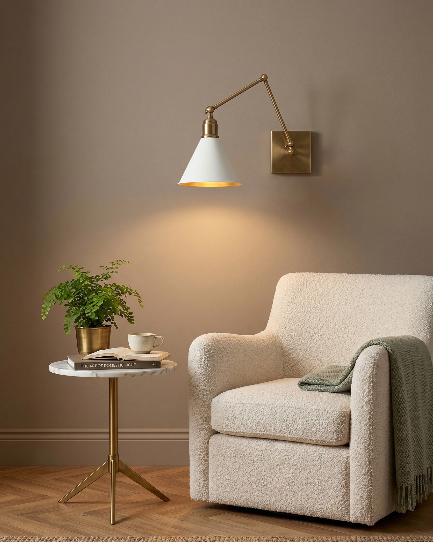 Monroe Brass Swing Sconce