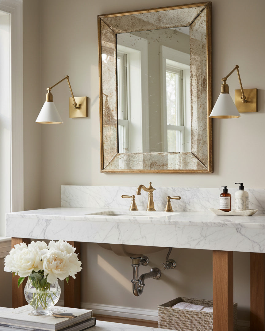 Monroe Brass Swing Sconce