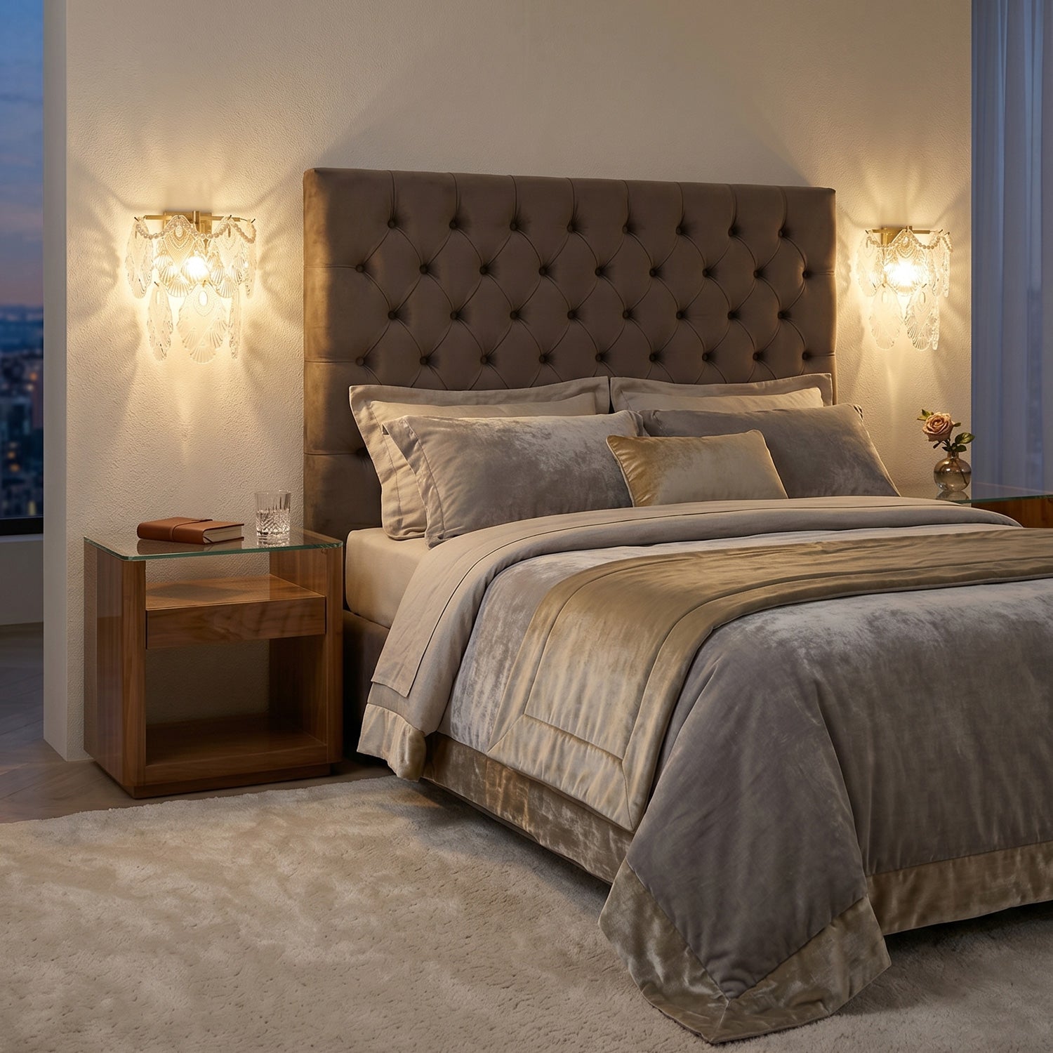 Odette Pearl Glass Wall Sconce
