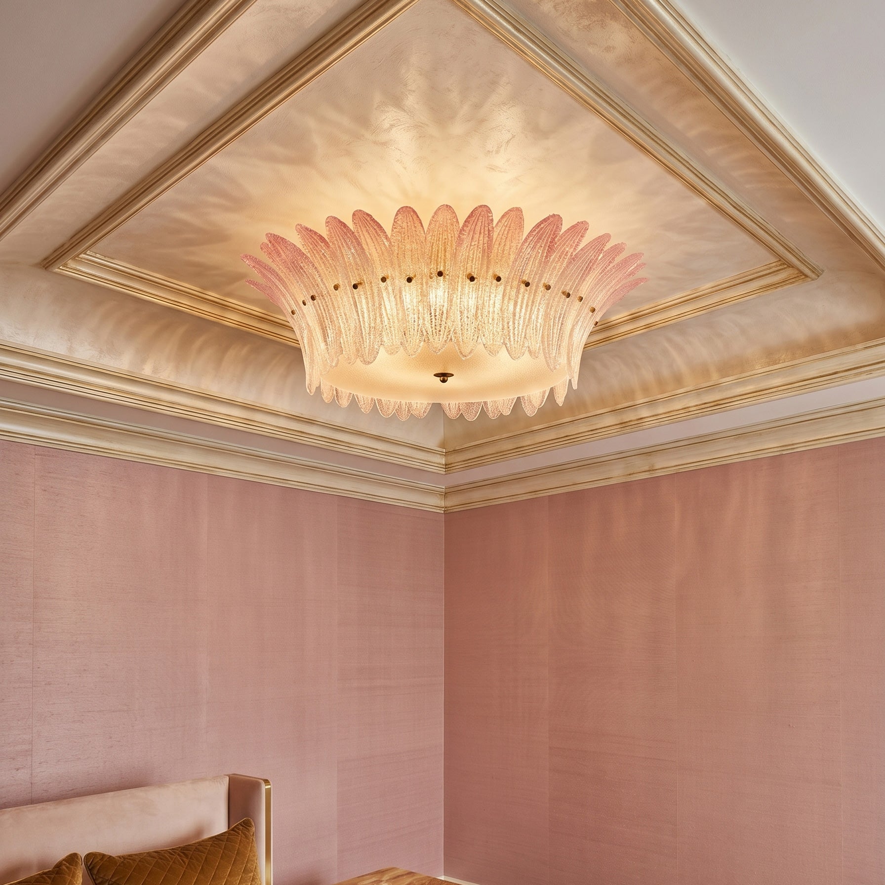 Paloma Pink Petal Flush Mount
