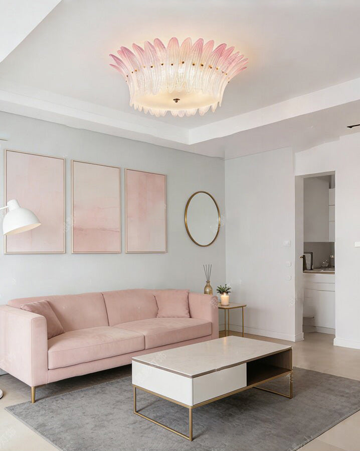 Paloma Pink Petal Flush Mount