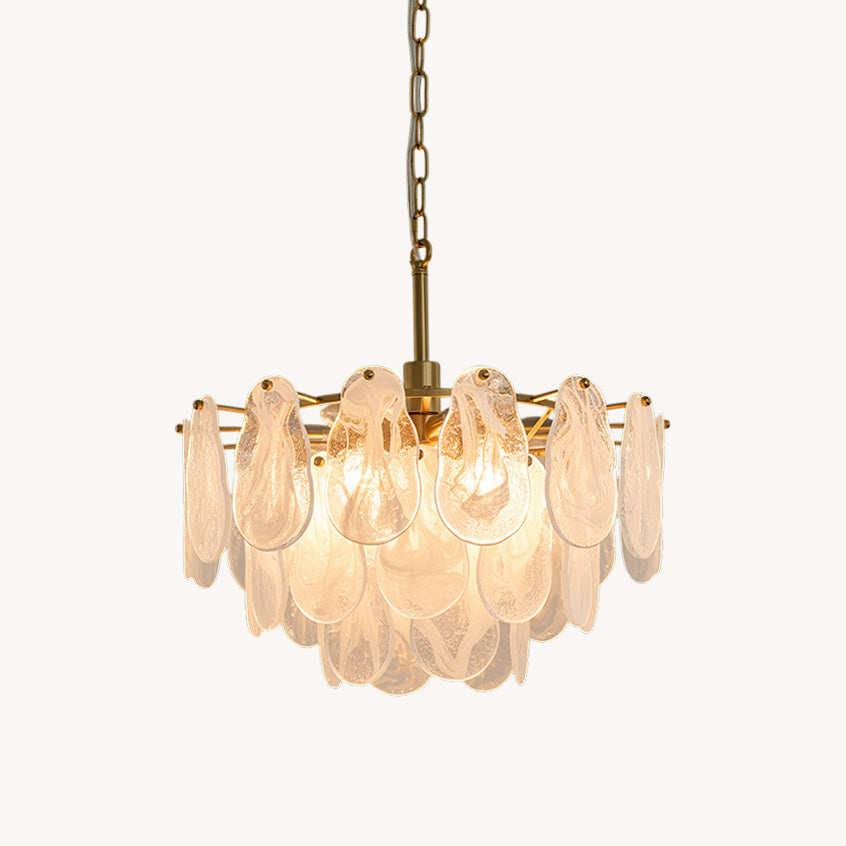 Round Cloud Glass Chandelier