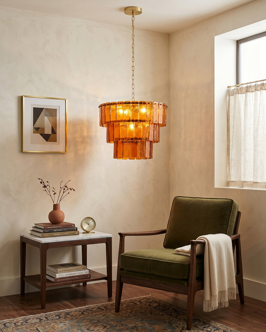 Valen Amber Chandelier – detail 3