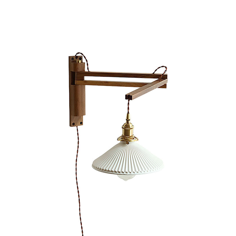 Walnut Telescopic Wall Lamp