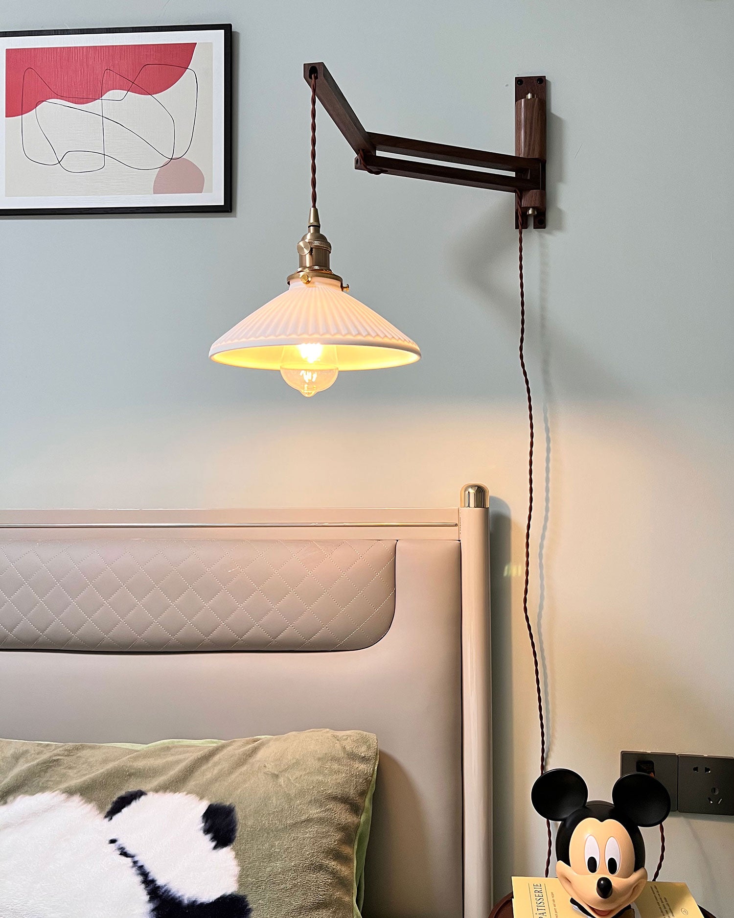 Walnut Telescopic Wall Lamp